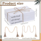 Reallnaive 8 Pcs Rustic Vase Centerpieces, with God All Things are Possible - Image 3