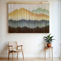 laddawan Extra Large Macrame Wall Hanging Dip-Dyed Tapestry Modern Wooden Home Wall Art For Living room Boho Handmade Wall Decor For Bedroom (Coffee) by laddawan