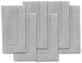 Solino Home 100% Pure Linen Napkins Grey Hemstitch, 20 x 20 in, Set of 6 by SolinoHome