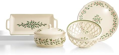 Lenox Holiday Ivory Christmas Porcelain Serving Tray - Image 6