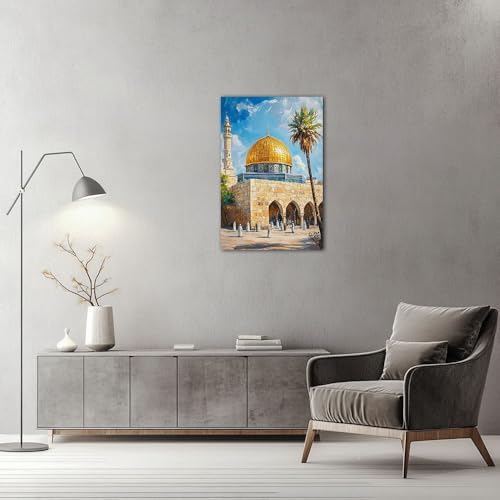 TIEHAOMAI Islamic Art Canvas Wall Art（Mosque-3,20x30inch (50x75cm) - Image 4