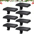 Christmas Stocking Holders for Mantle, Weighted Stocking Hangers, Christmas Stocking Hooks for Tables Window Fireplace Mantle Decoration(Black,7PCS) by popamaz