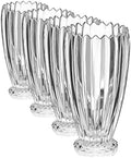 Mikasa Estate Crystal Vase, 11 Inch Footed Bowl (Pack of 4) by Mikasa