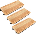Wooden Tiered Serving Tray Set with Rack, Easy Assembly by Wakauto