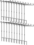 Garden Flag Stand Holder 20 Pack Garden Flag holder for 12 x 18 Inches Flags with Anti-Wind Clip for Outdoor Garden Yard Lawn by Silintion