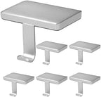 Silver Christmas Stocking Holders Set of 6 – Weighted Metal Mantle Hooks with Non-Slip Pads, Decorative Stocking Hangers for Mantel, Staircase, Dresser & TV Stand by Btanadi-ProfessionalTools