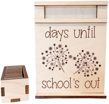 Wood Countdowns (School's Out) by MadeByRAndR