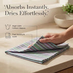Urban Villa Cloth Napkins Cotton 20x20 (Set of 12) Multi Blue - Image 3