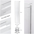 Volens Hurricane Glass Candle Holders- Set of 36 Candlestick Holders 14" H - Image 7