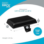 BIRDROCK HOME 4pk Flat Top Holiday Stocking Holder for Mantle | Black Finish with Non-Scratch Base | Fireplace Hook for Christmas Stockings Decor - Image 3