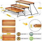 Manspdier Middle Size 3 Tier Cupcake Stand & Towers Serving Tray for Party - Image 2