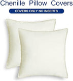 CaliTime Decorative Couch Throw Pillow Covers 26 X 26 Inches Cream - Image 6