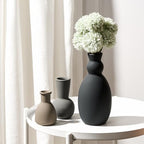 Ceramic Vase Set of 3, Nordic Minimalist Multicolor Vases Home Decor, Rustic Farmhouse Decor Pottery Vases for Bouquet Pampas Grass Dried Fresh Flowers, Living Room, Kitchen, Entryway Mantel, Bedroom - Image 6