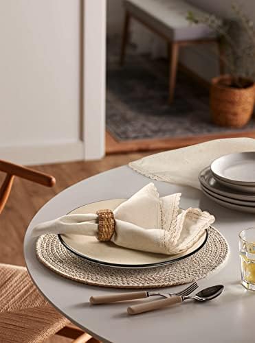 Hausattire Cloth Dinner Napkins, 12-Pack, 20x20 in, Natural - Image 3