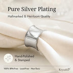 Beaded Silver Plated Napkin Rings Set of 4 - Image 4
