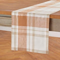 Solino Home 100% Pure Linen Table Runner Fall Harvest Plaid, 14 x 144 in by SolinoHome