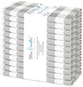 Blue Needles Gingham Buffalo Plaid Cotton Dinner Napkins Set of 12-18"x18" by BlueNeedles