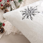 MIULEE Christmas Throw Pillow Covers Pack of 2 20×20 Inch, Black - Image 2