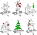 6 Pack Christmas Stocking Holders for Mantle Stockings Hanger by GinbelDirect