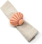 Global Crafts - Handmade Felt Napkin Rings Set - 4-Pack, Seashore Beach - Image 6