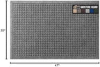 GORILLA GRIP® HydroABSORB Door Mat for Indoor Outdoor Use, 47x35 Gray - Image 2