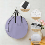 Solid Color Round Storage Bag 30 Inch, Medium Purple Clothes Storage Container with Handles Heavy Duty Organizer for Comforter, Bedding & Holiday Wreaths - Image 5