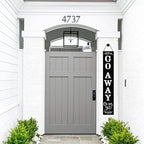 Unwelcome Sign,Go Away Go On Git Vertical Sign for Front Porch,8"*48" Tall Front Porch Decor, Unwelcome Porch Sign Welcome Signs Farmhouse Porch Decor Large Unwelcome Wood Sign - Image 3