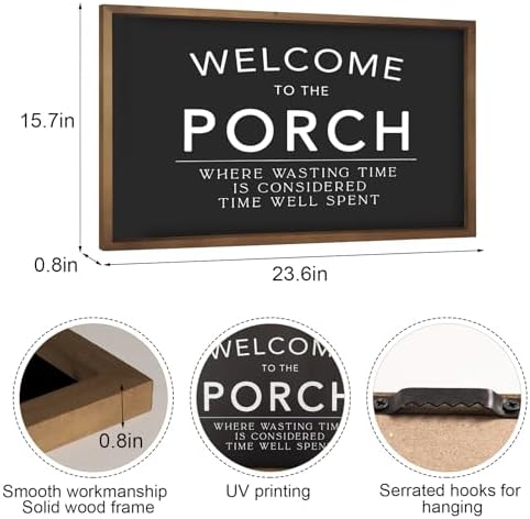 23.6"x15.7" Welcome to Our Porch Sign - Image 2