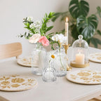 24PCS Clear Glass Bud Vases Set,Small Flower Arrangement Vase,Vintage Crystal Glass Design,Wedding,Party Decoration,Home Flower Arrangement (24) - Image 7