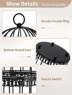 NUPTIO Vintage Bird Cage Lantern, Black Bird Cage Decor Candle Lanterns - Image 6