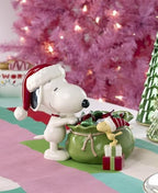 Lenox Peanuts Snoopy Christmas Santa Sack Candy Bowl - Image 4