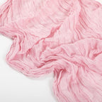 LemonRoad 4 Pcs Cheesecloth Table Runners Boho Gauze Fabric,Dusty Pink - Image 3