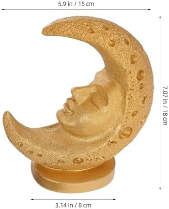 Cabilock Moon Resin Statue Eid Mubarak Table Decoration for Living Room - Image 2