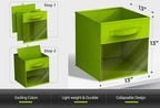 Sorbus 6-Pack Fabric Storage Cubes (13 Inch, Bright Rainbow with Window) - Image 3