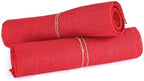MDS® Pack of 5 Natural Burlap Table Runner, 12 x 108 Inch, Jute Rustic Farmhouse Boho Table Decor for Wedding Reception, Dining Table, Bridal Shower, Baby Shower & Party Decorations - Red - Image 5