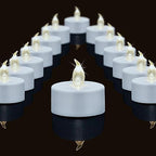 Flameless LED Tea Lights Candles 200 Pack Battery Operated Warm White by Baikaraer