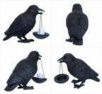 Gothic Home Decor Raven Lamp Tealight Candle Holder Halloween Decorations Indoor Fake Crow Light Holder Resin Black Bird Statue for Living Room Fireplace Entrance Holiday Spooky Ornaments - Image 6