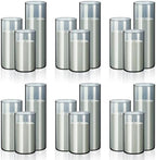 Shihanee 36 Pillar Candles,2.6'' X 4.7'', 5.9'', 7.9'',Smoke Gray,White by Shihanee