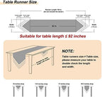 Loom and Mill Luxury Jacquard Damask Table Runner 13x108 inch, Burgundy Red - Image 2