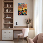 Large Abstract Tree of Life Canvas Wall Art Colorful Graffiti Tree Decor painting Pictures Modern Landscape Trees Posters Prints for living room Bathroom Bedroom Office Hallway Home Decoration - Image 6