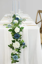 PONATIA 5FT Handcrafted Artificial Rose Flower Garland - Image 5