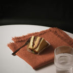 Handmade Cloth Napkins 100% Cotton Napkins with Fringe，Delicate Handmade Cloth Napkins for Dinners, Parties, Weddings and More，18 x 18 Inch Set of 12 - Terracotta - Image 3