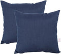 Outdoor/Indoor Sunbrella Throw Pillows Square Set of 2 Pieces 24 inch x 24 inch Spectrum Indigo - Cover Only, Insert Not Included by Unknown