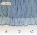 16 Pack Dusty Blue Cheesecloth Table Runner 20 x 120 inch Gauze Table Runners 10 FT Long,Semi Sheer Boho Cheese Cloth Fabric Table Runner Bulk for Wedding,Party,Baby Shower,Bridal Shower Decoration - Image 6