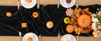 DeZerlor 3pcs Black Fall Winter Velvet Table Runner 20 x 120 Inch - Image 6