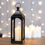 Modern Farmhouse Lantern Decor Metal Decorative Hanging Candle Lanterns - Image 3