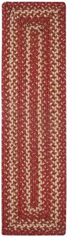 Homespice Apple Pie Jute Braided Stair Treads, Rect 8x28 Set of 13 by Homespice