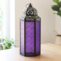 Vela Lanterns Decorative Indoor Tall Floor Candle Holder, Purple, XL by VelaCandleLanterns