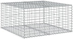 vidaXL Gabion Basket with Cover 39.4"x39.4"x19.7" Galvanized Iron - Image 7