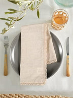 Hausattire Cloth Dinner Napkins, 12-Pack, 20x20 in, Natural - Image 2